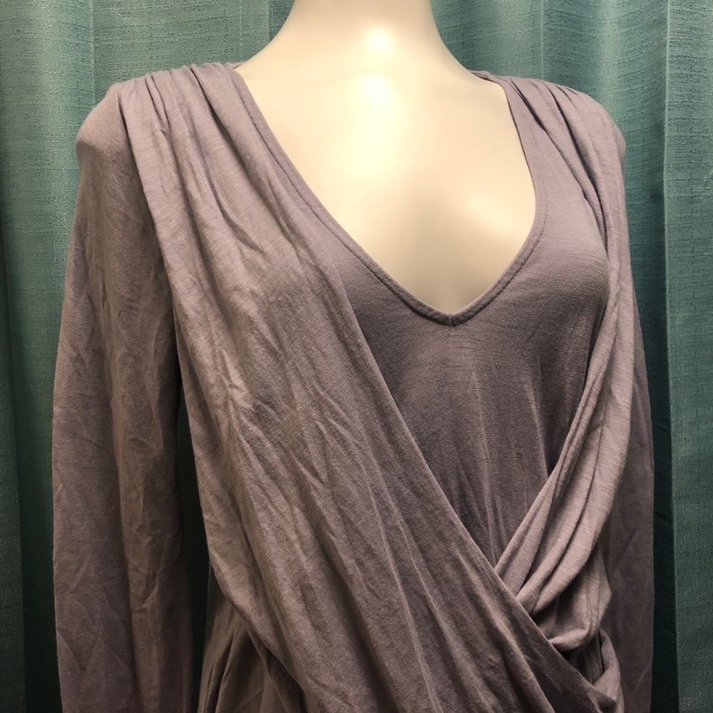 Akemi+Kin | UO | Faux wrap layered top